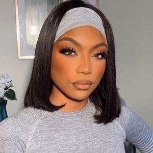 12 inch headband wig HUMAN HAIR